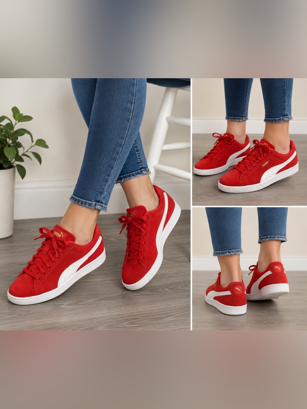 Puma Suede Classic Sneakers Red White